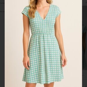 Fossil Vintage-Inspired Geometric Print Midi Dress – Size M